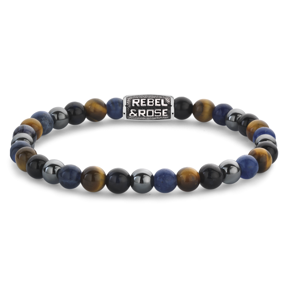 Rebel and Rose Blue Rain Vintage 6mm Bracelet