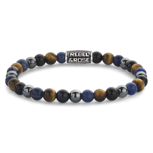 Rebel and Rose Blue Rain Vintage 6mm Bracelet