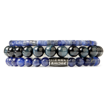 Load image into Gallery viewer, Rebel and Rose Midnight Blue Vintage 6mm Bracelet