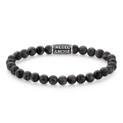 Rebel and Rose Grey Seduction Vintage 6mm Bracelet