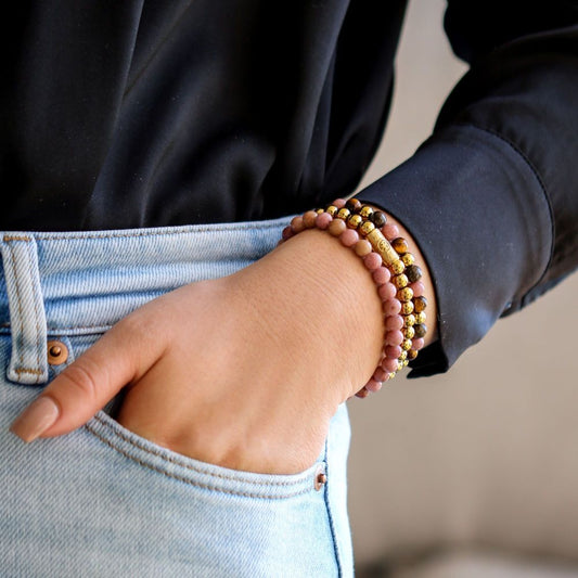 Rebel and Rose Rose Garden Gold 6mm Bracelet