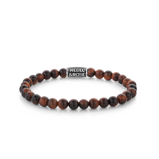 Rebel and Rose Tiger Red Vintage 6mm Bracelet