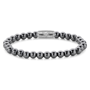 Rebel and Rose Grey Silver DV 6mm Bracelet