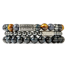 Load image into Gallery viewer, Rebel and Rose Grey Silver DV 6mm Bracelet