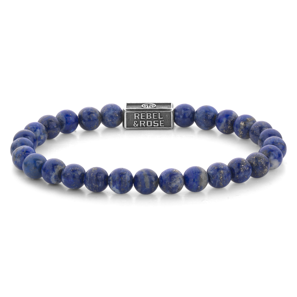 Rebel and Rose Lapis Lazuli 925 6mm Bracelet