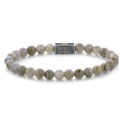 Rebel and Rose Labradorite Shield 925 6mm Bracelet