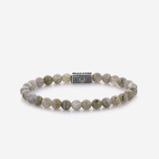 Rebel and Rose Labradorite Shield 925 6mm Bracelet