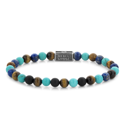 Rebel and Rose Mix Turquoise 925 6mm Bracelet