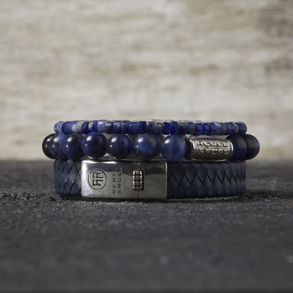 Rebel and Rose Midnight Blue 8mm Bracelet