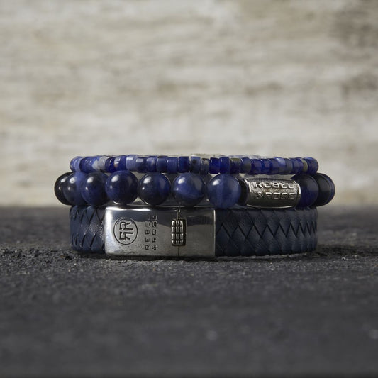 Rebel and Rose Midnight Blue 8mm Bracelet