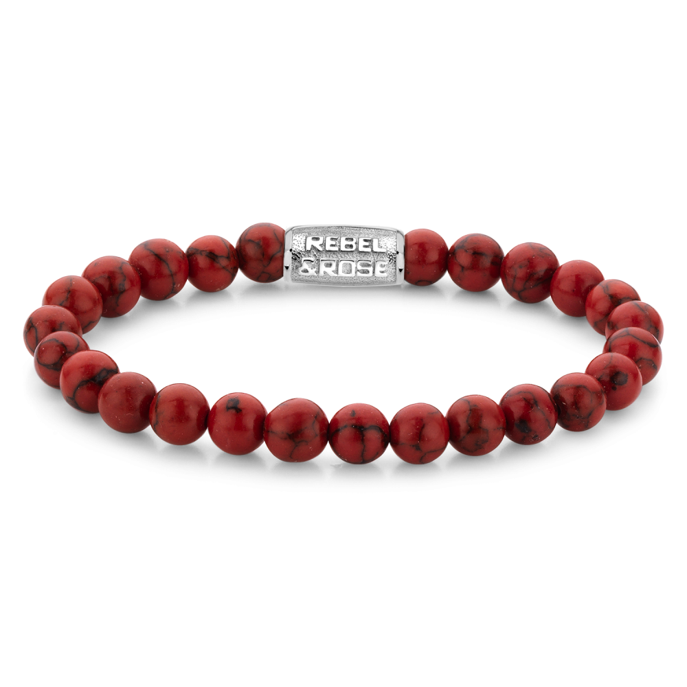 Rebel and Rose Red Delight 8mm Bracelet
