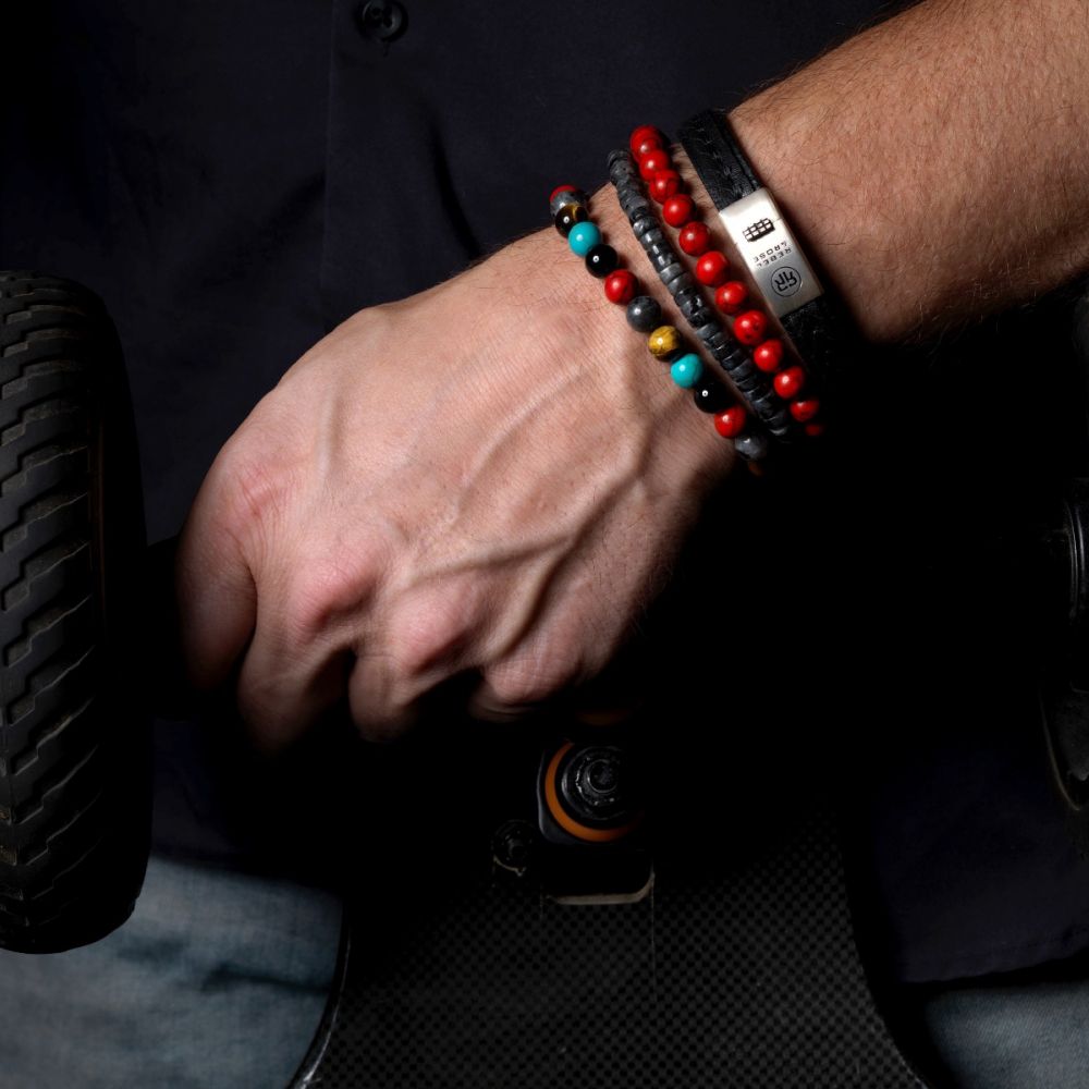 Rebel and Rose Red Delight 8mm Bracelet