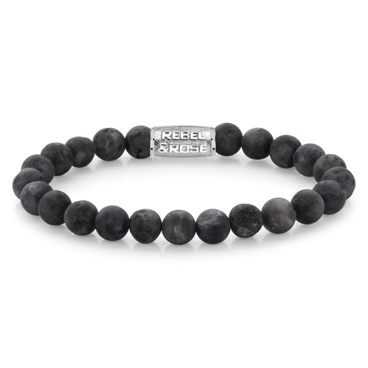 Rebel and Rose Mad Grey Seduction 8mm Bracelet