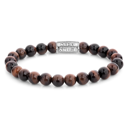 Rebel and Rose Tiger Red 8mm Bracelet