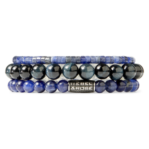 Rebel and Rose Tiger Blues 8mm Bracelet