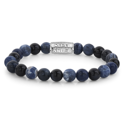 Rebel and Rose Blue Rocks 8mm Bracelet