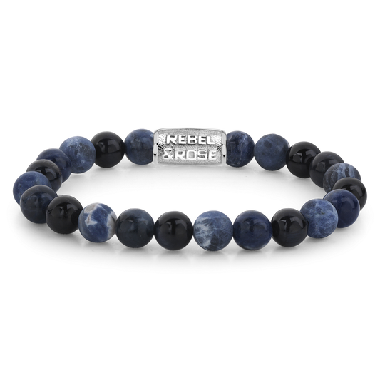 Rebel and Rose Blue Rocks 8mm Bracelet