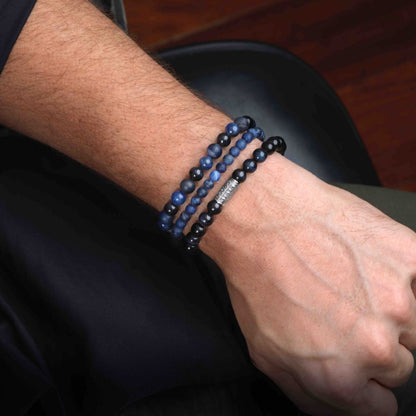 Rebel and Rose Blue Rocks 8mm Bracelet