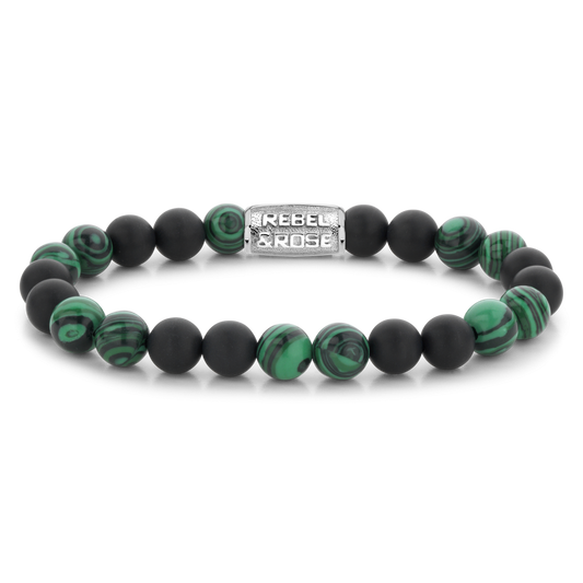 Rebel and Rose Matt Malachite twist Bracelet