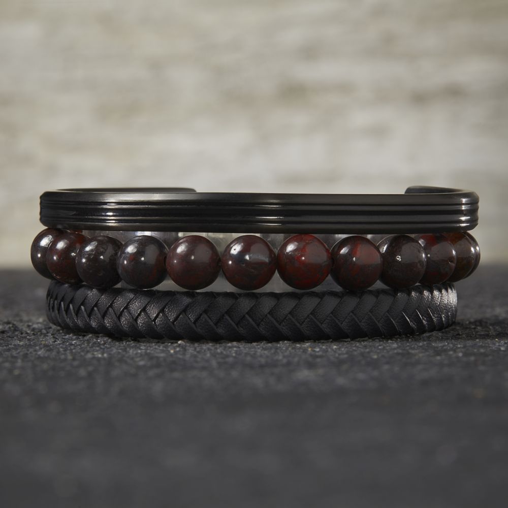 Rebel and Rose Red-brown Sugar 8mm Bracelet