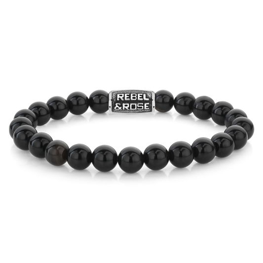 Rebel and Rose Black Velvet Vintage 8mm Bracelet