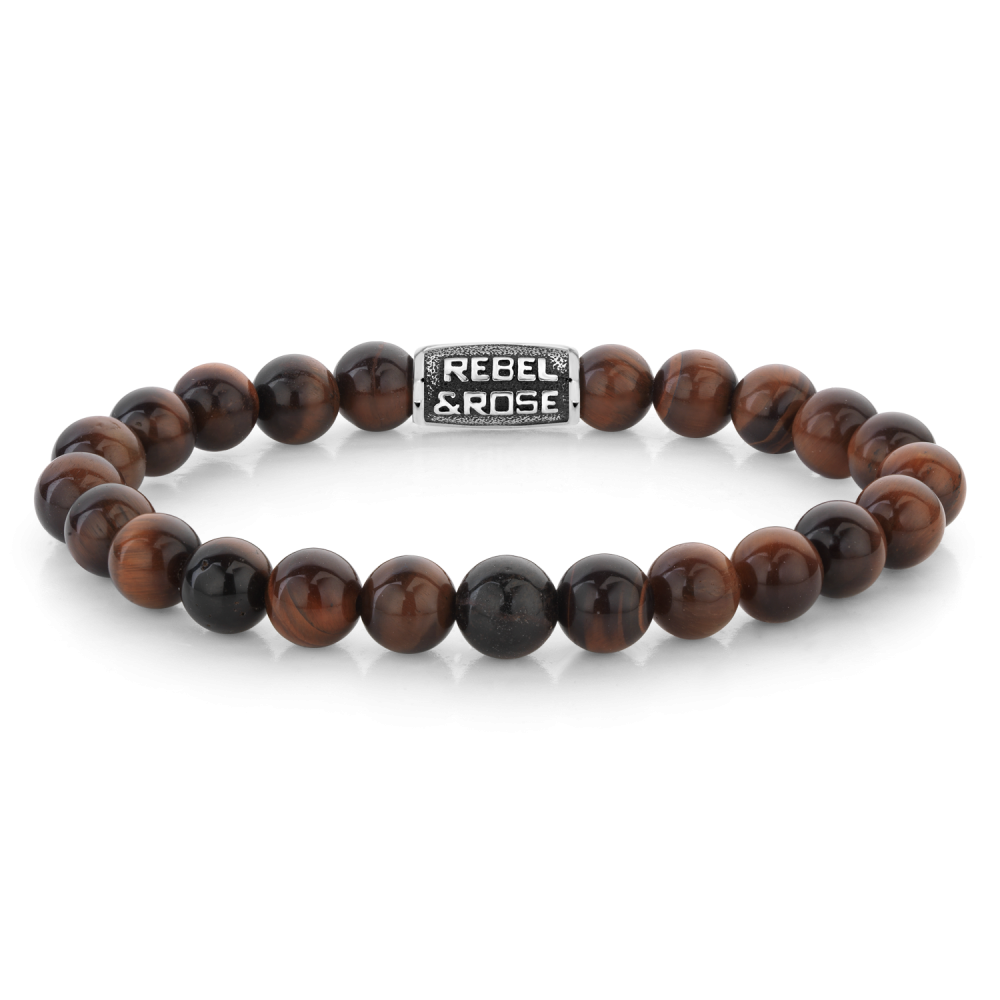 Rebel and Rose Tiger Red Vintage 8mm Bracelet