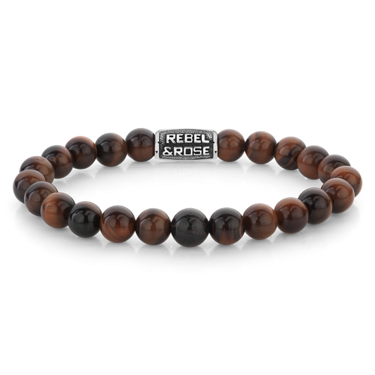 Rebel and Rose Tiger Red Vintage 8mm Bracelet