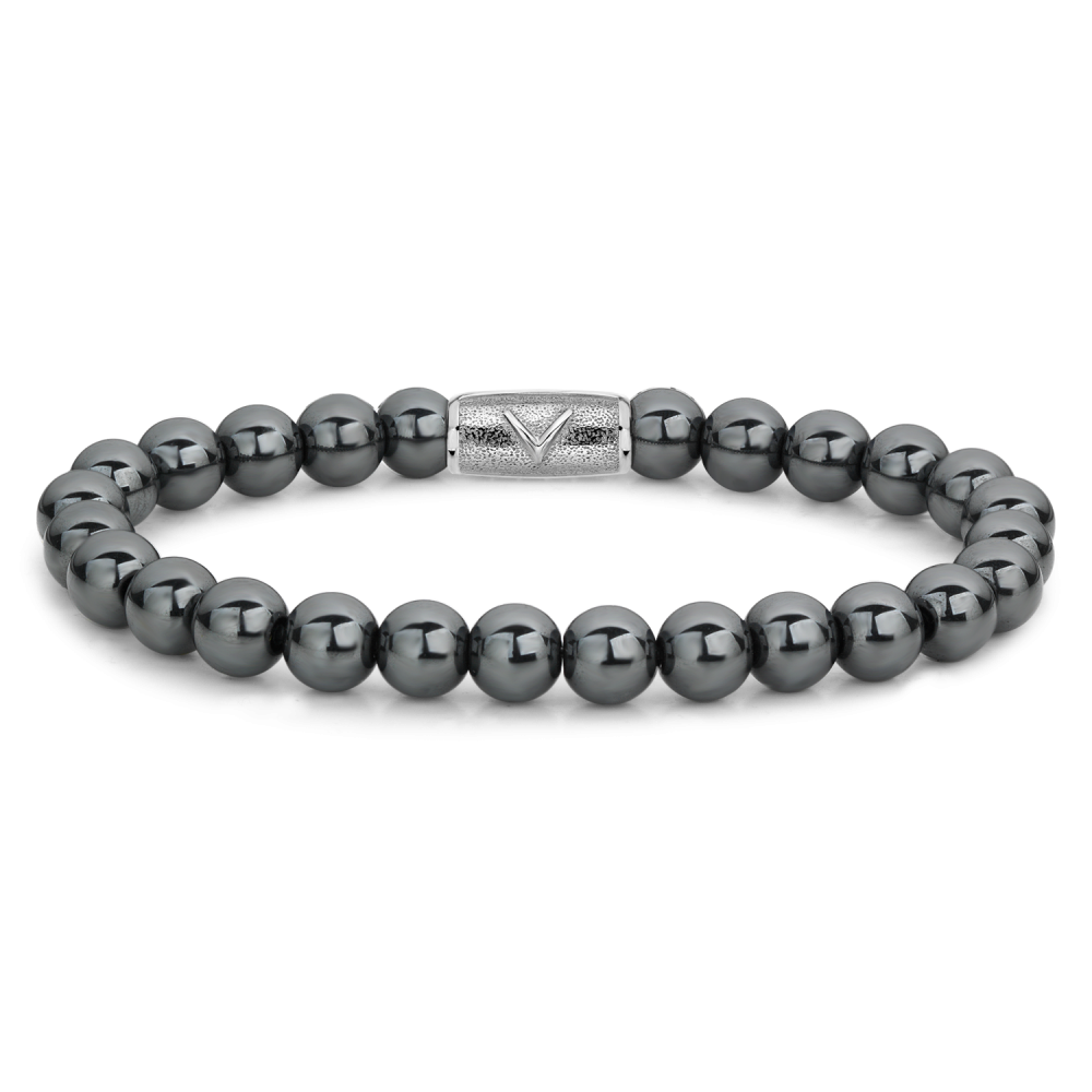 Rebel and Rose Grey Silver Shine DV 8mm Bracelet