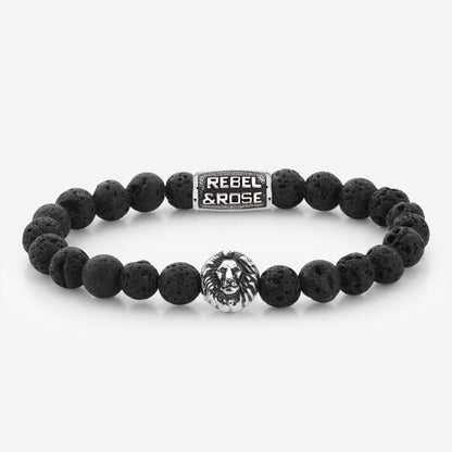 Rebel and Rose Black Moon - Silver Colored Bracelet