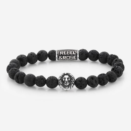 Rebel and Rose Black Moon - Silver Colored Bracelet