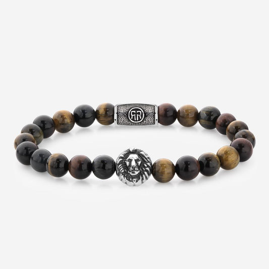 Rebel and Rose Who's Afraid of the Lion -Silver Colored Bracelet