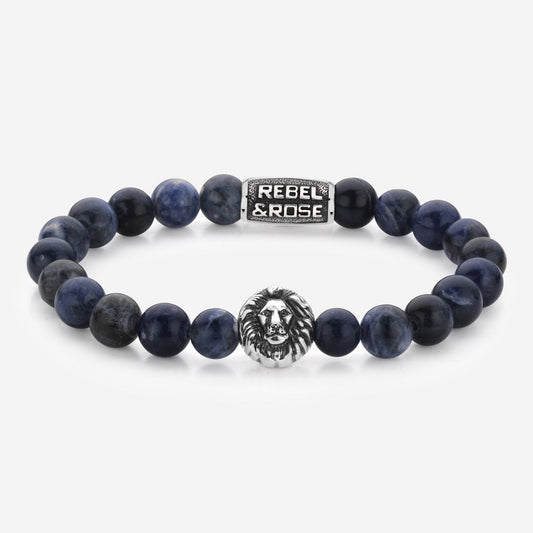 Rebel and Rose Midnight Blue - Silver Colored Bracelet
