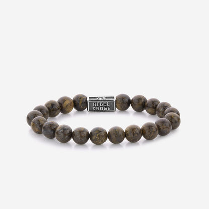 Rebel and Rose Bronzite Brown 925 8mm Bracelet