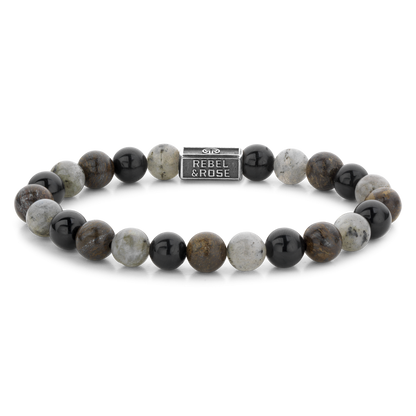 Rebel and Rose Mix Brown 925 8mm Bracelet
