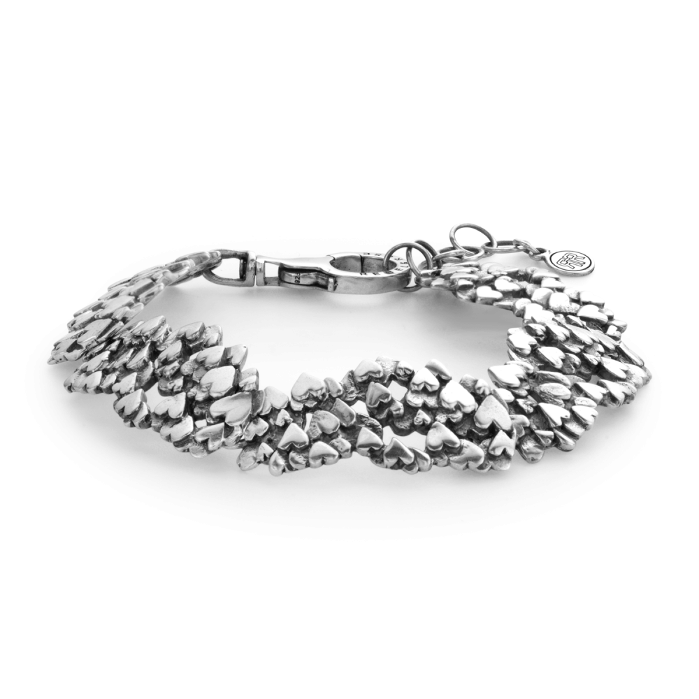Rebel and Rose Hearts & Hearts Bracelet