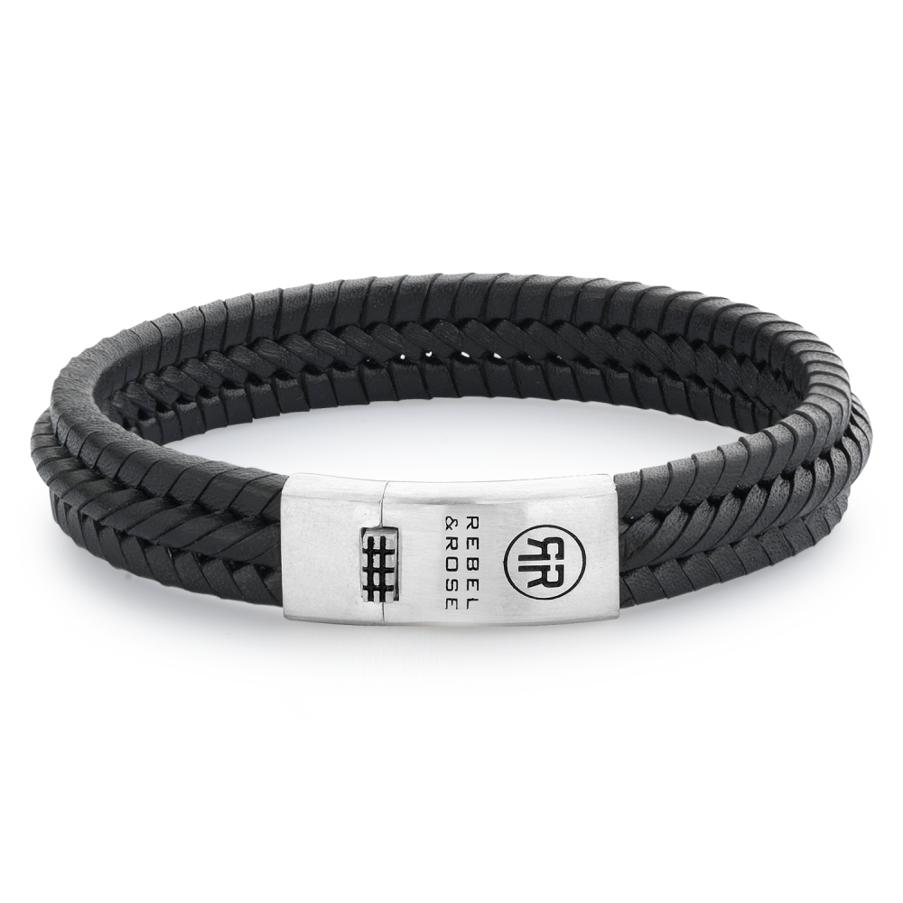 Rebel and Rose Twisted 925 Black Bracelet