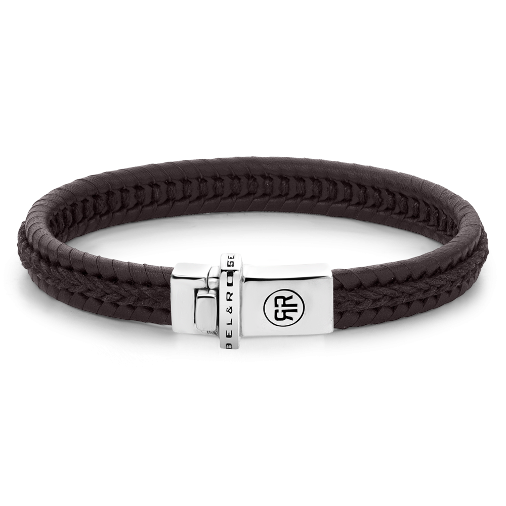 Rebel and Rose Dual Twisted Brown Bracelet