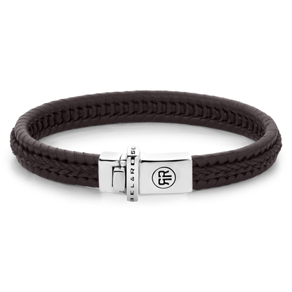 Rebel and Rose Dual Twisted Brown Bracelet