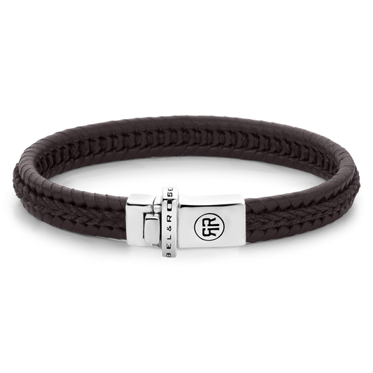 Rebel and Rose Dual Twisted Brown Bracelet