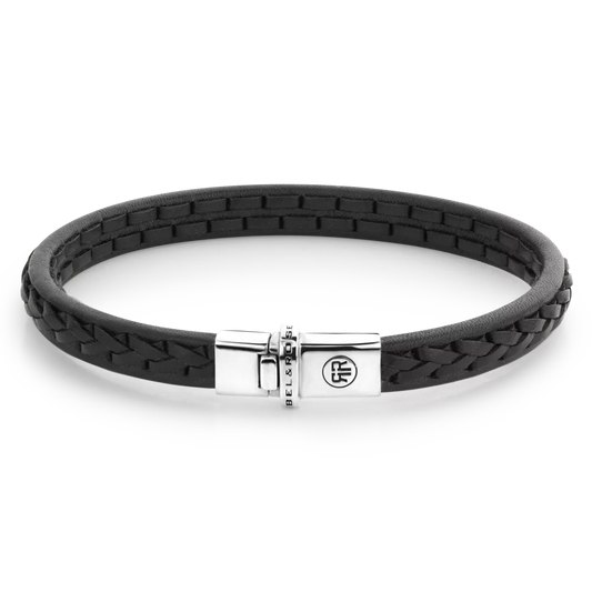 Rebel and Rose Single Stranded Black Bracelet