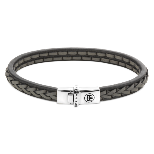 Rebel and Rose Single Stranded Black Grey Bracelet