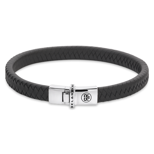 Rebel and Rose Small Braided Anthracite Bracelet