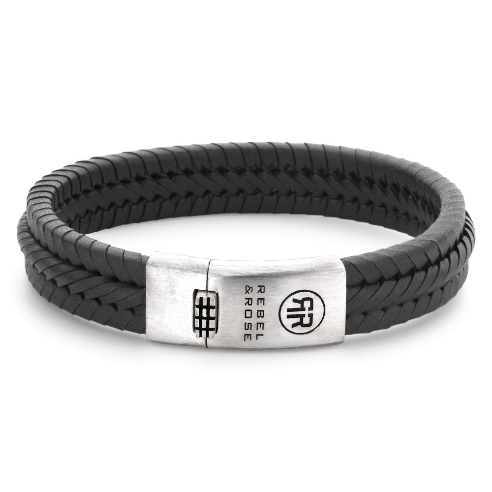 Rebel and Rose Twisted 925 Anthracite Bracelet