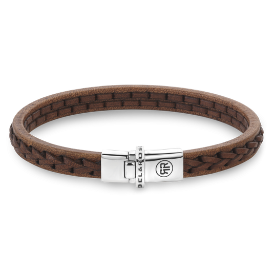 Rebel and Rose Single Stranded Cognac Bracelet