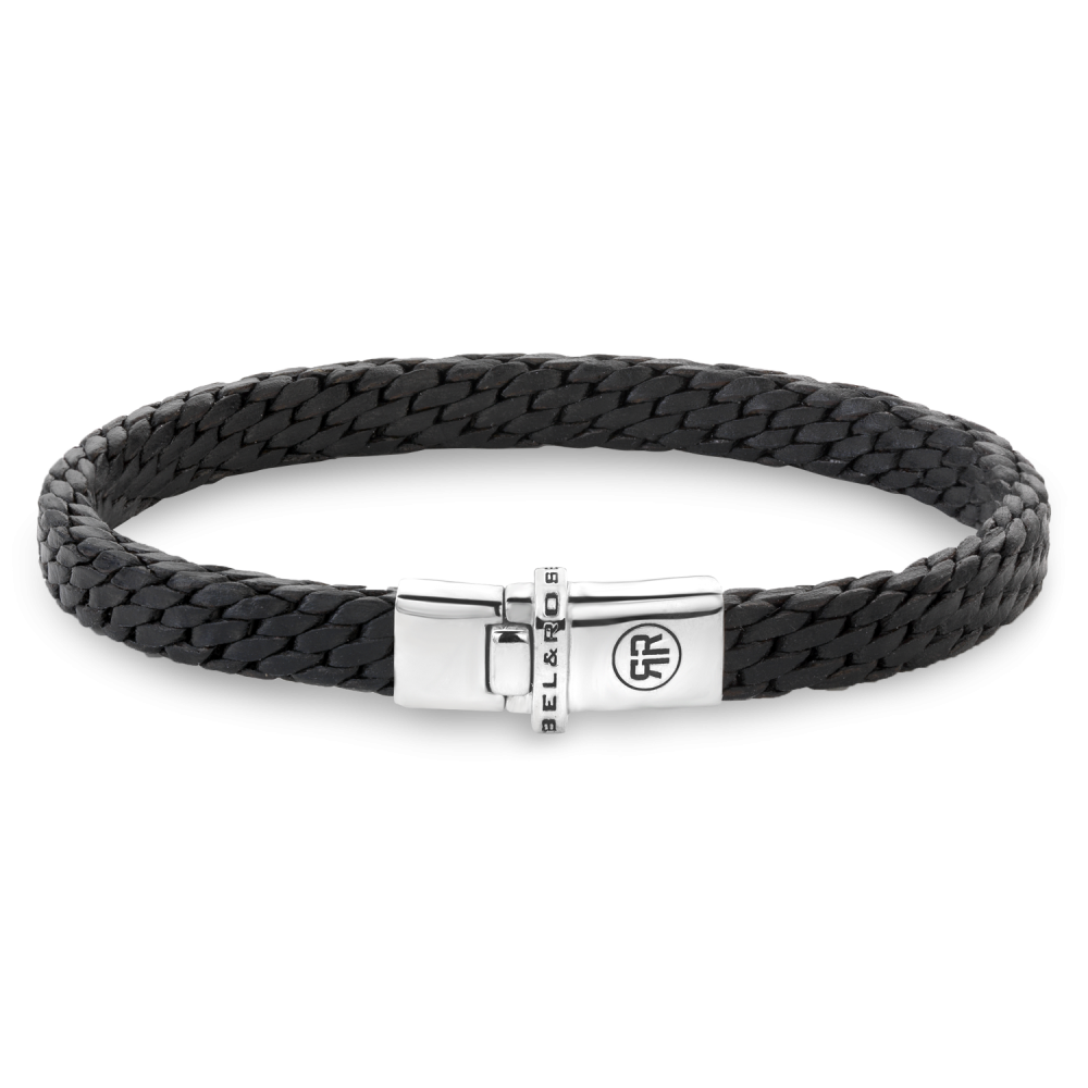 Rebel and Rose Woven Small Black Bracelet