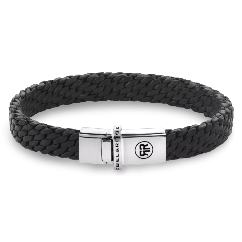 Rebel and Rose Woven Black Bracelet
