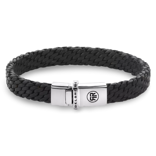 Rebel and Rose Woven Black Bracelet