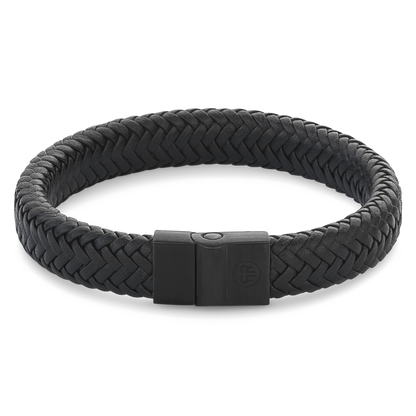Rebel and Rose Full Metal Herringbone Black Black Bracelet