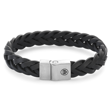 Load image into Gallery viewer, Rebel and Rose Full Metal Braided Black Matt Bracelet