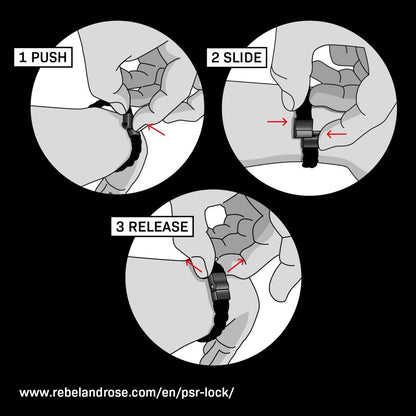 Rebel and Rose Full Metal Braided Black Black Bracelet